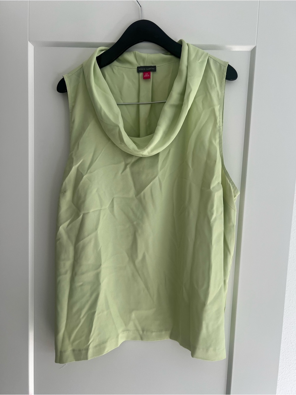 Vince Camuto Sleeveless Cowl Neck Tank - Pale Green